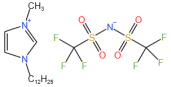 1-十二烷基-3-甲基咪唑雙三氟甲基磺酰亞胺鹽結構式